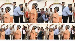 योगी आदित्यनाथ से कई पत्रकारों ने झुककर किया अभिवादन, वायरल फोटो पर मजा ले रहे हैं लोग