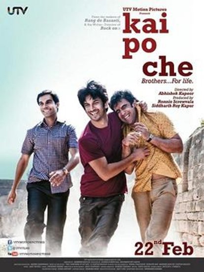 Kai Po Che: काय पो चे फिल्म चेतन भगत के प्रसिद्ध उपन्यास 'द 3 मिस्टेक्स ऑफ माई लाइफ' पर बनी है। सुशांत सिंह राजपूत, राजकुमार राव,और अमित साध की इस तिकड़ी ने काय पो चे फिल्म में बेहतरीन अभिनय किया था। इस फिल्म को भी आप नेटफ्लिक्स पर देख सकते हैं।