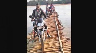 Jharkhand, Crowdfunding, Villagers build bridge, Ajay River, Kasta village, Jamtara