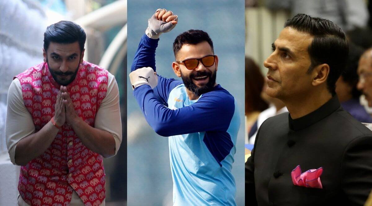 ranveer singh, virat kohli, akshay kumar