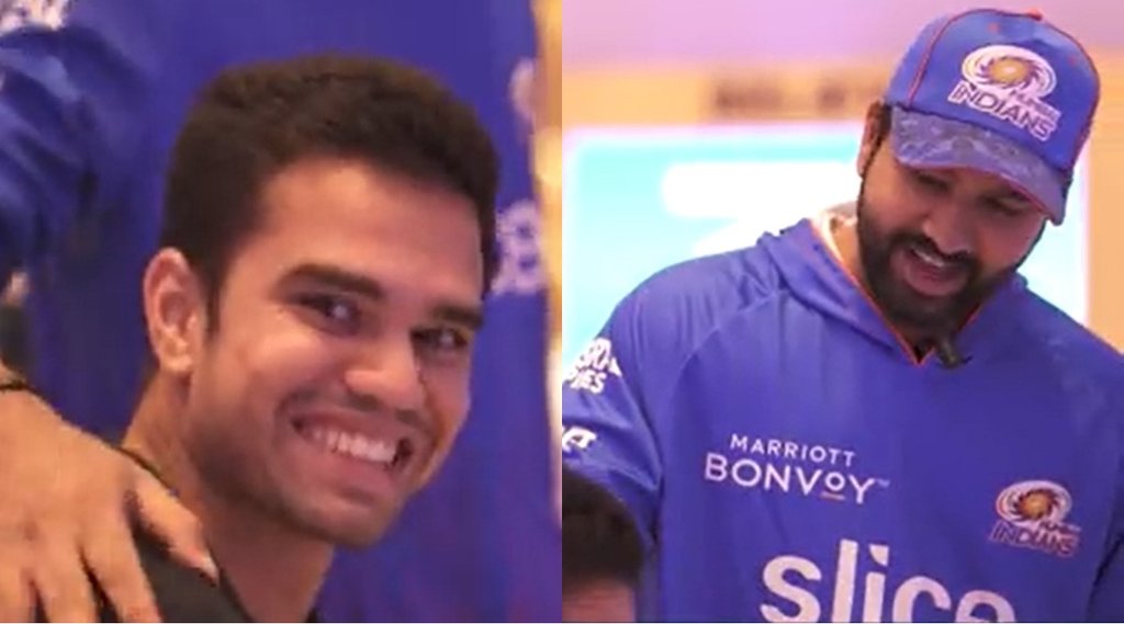 Arjun Tendulkar, Rohit Sharma, Mumbai Indians, IPL 2022, Rohit Sharma Arjun Tendulkar Mumbai Indians Video