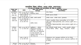 up board time table 2022, up board time table 2022 class 12, up board exam date 2022 timetable