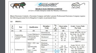 BEL Job, BEL Vacancy, BEL Notification