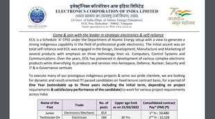 ECIL Junior Technician, ECIL Vacancy, ECIL Job 2022