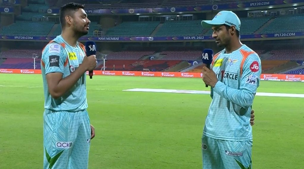 IPL 2022 Avesh Khan Deepak Hooda SRH vs LSG Watch Video Indian Premier League