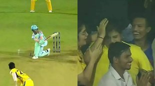 IPL 2022 LSG vs CSK Ayush Badoni six hit a lady Fan in the stands Watch Video1