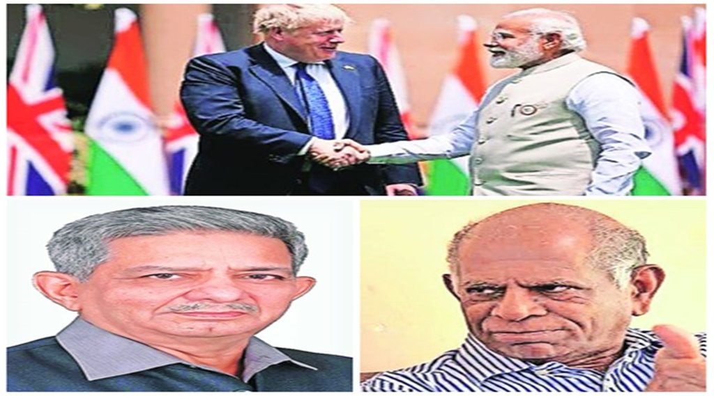 ( बाएं) राजीव डोगरा, पूर्व राजनयिक, केपी फाबियान, पूर्व राजनयिक। फाइल फोटो।