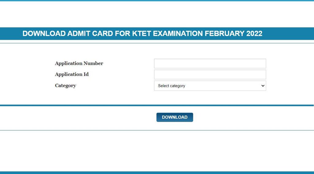 KTET Admit Card, KTET Admit Card 2022, KTET 2022