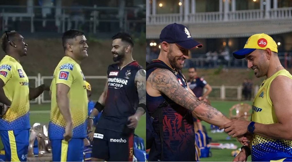 MS Dhoni Virat Kohli DJ Bravo IPL 2022 IPL Watch Video Faf Du Plessis Robin Uthappa Indian Premier League 2022