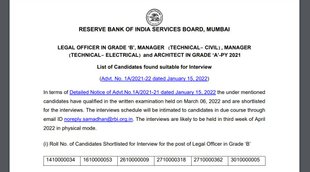 RBI, RBI Grade A Vacancy, RBI Grade B Vacancy