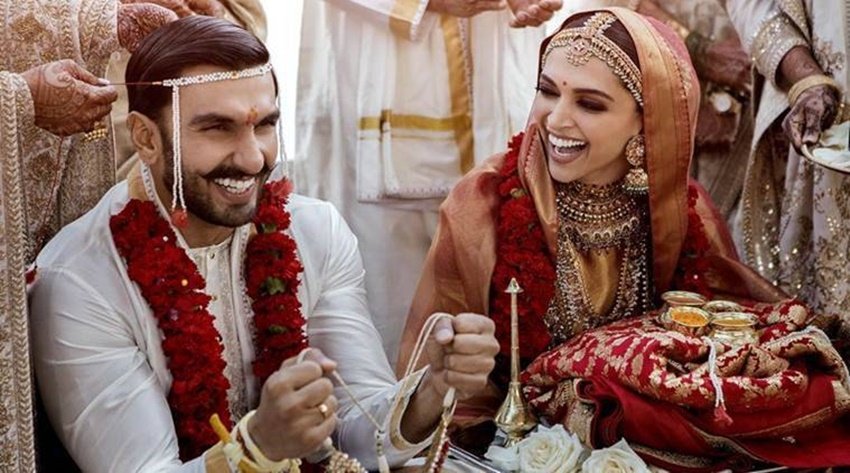 दीपिका पादुकोण ने भी अपनी शादी में लहंगे की जगह साड़ी को चुना था।