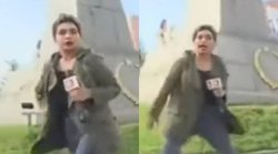 दीदी को सलाम पहुंचे – कुछ ऐसे रिपोर्टिंग करती दिखी महिला रिपोर्टर तो लोगों ने यूं ली चुटकी