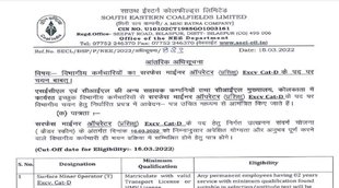 SECL Recruitment 2022,SECL Vacancy 2022, SECL Bharti 2022,10th pass sarkari naukri 2022