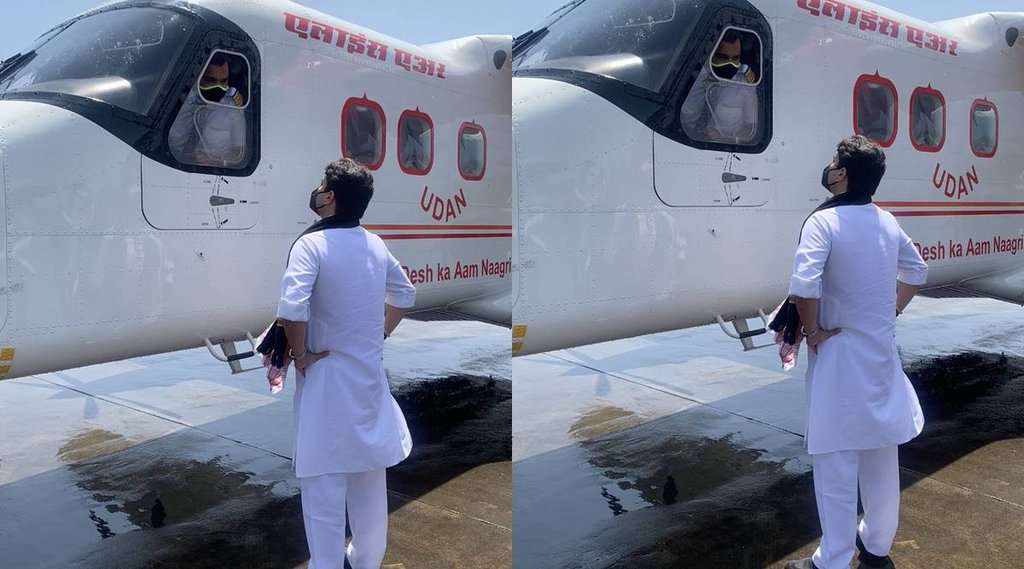 Scindia Viral Photo| Scindia Piolt Viral Photo| Jyotiraditya Photo|