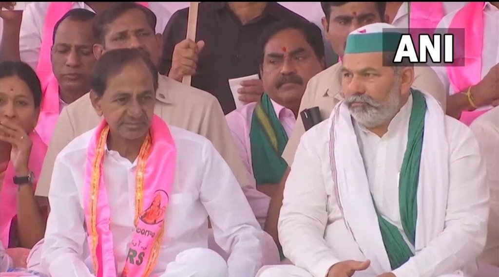 k chandrasekhar rao, rakesh tikait