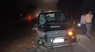 lakhimpur khiri| scorpio| accident|