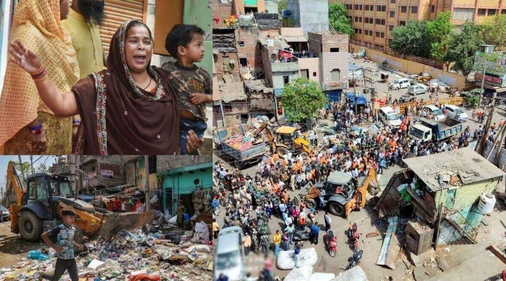 जहांगीरपुरी में जहां हुई हिंसा, वहां बुल्डोजर वाला एक्शन: SC की रोक के बाद भी मस्जिद के पास तोड़े गए अवैध निर्माण