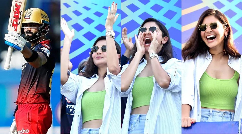 Virat Kohli Anushka Sharma IPL 2022 GT vs RCB Gujarat Titans vs Royal Challengers Bangalore1