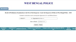 SI Exam, WB Police SI Exam, WB Police SI Result