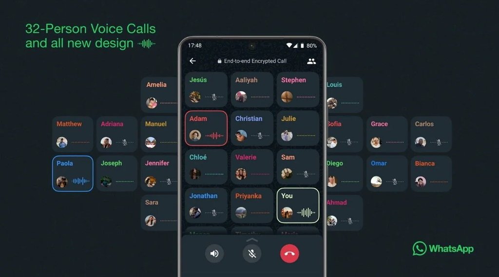 WhatsApp Group Voice Call