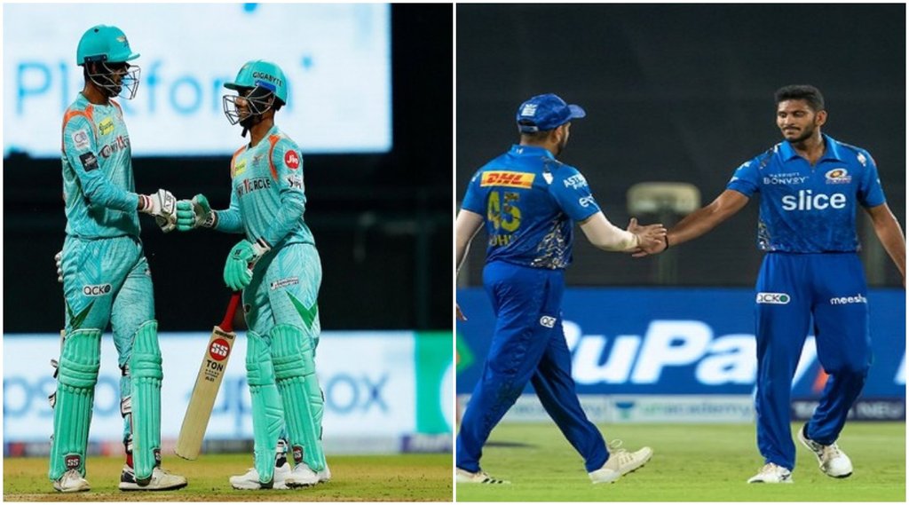 लखनऊ सुपरजायंट्स बनाम मुंबई इंडियंस । (फोटो- एएनआई)