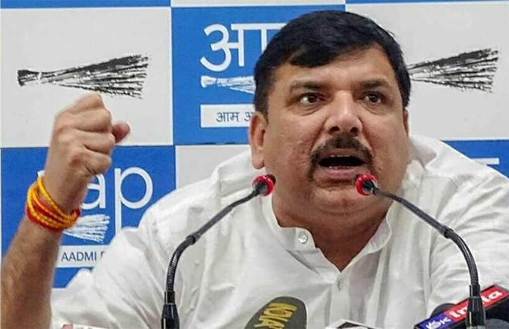 आम आदमी पार्टी के राज्यसभा सांसद संजय सिंह। (फाइल फोटो)
