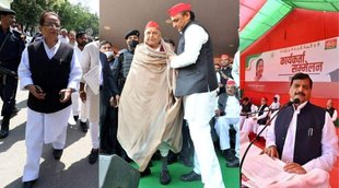 akhilesh yadav, shivpal yadav, azam khan, samajwadi party