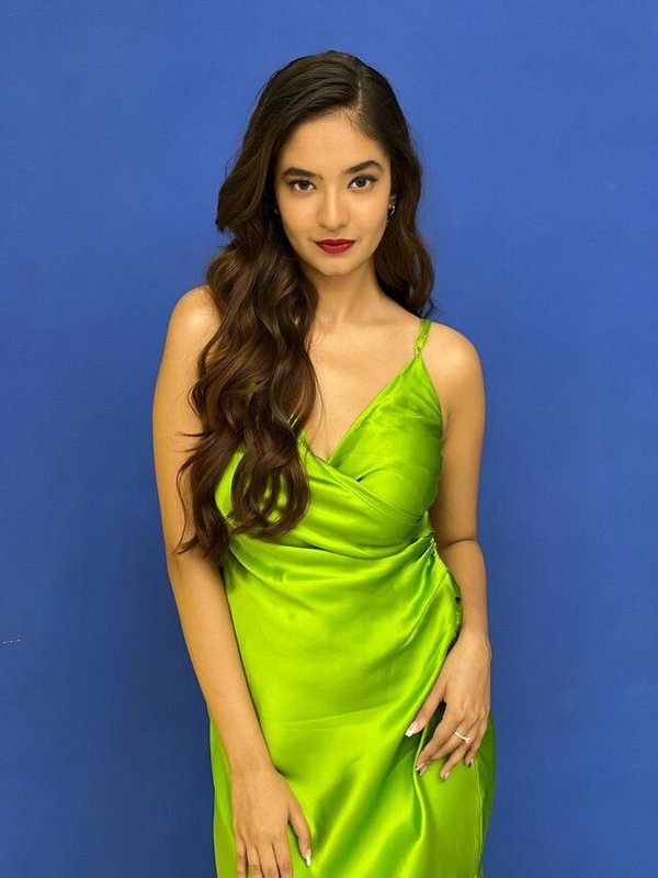 ANUSHKA SEN IN SILK DRESS - BEAUTIFUL LOOK