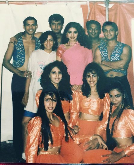 श्रीदेवी के साथ फराह खान की थ्रोबैक फोटो।