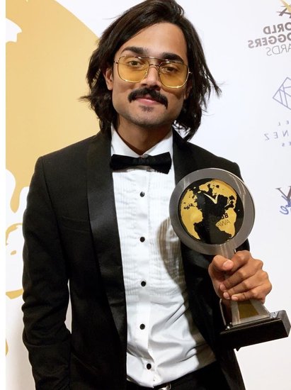 भुवन बाम को कान्स 2019 में ग्लोबल एंटरटेनर ऑफ द ईयर का अवॉर्ड मिला था।