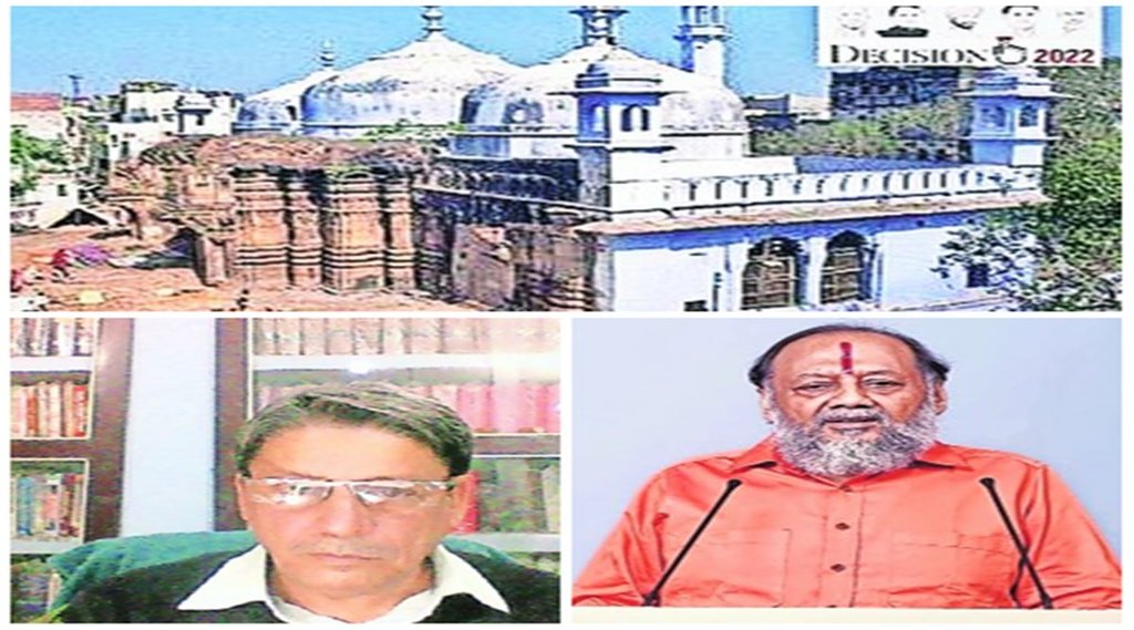 ( बाएं)सैयद फरमान नकवी, इंतजामिया कमेटी के वकील, हरिशंकर जैन, ज्ञानवापी मस्जिद विवाद के मुख्य पैरोकार ! 