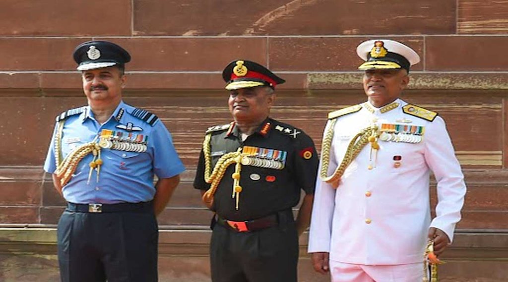 Indian Army Chief Manoj Pande |Air Force Chief Vivek Ram Choudhary | Navy Chief R Hari Kumar