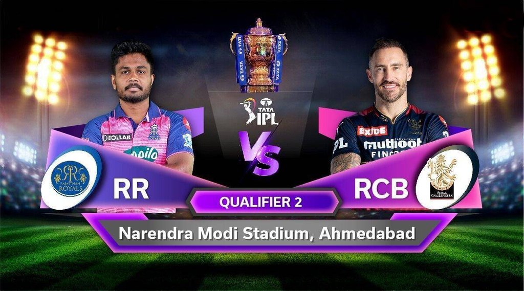 RR vs RCB Qualifier 2 IPL 2022 IPL 2022 Rajasthan Royals vs Royal Challengers Bangalore Live Cricket Score RR vs RCB