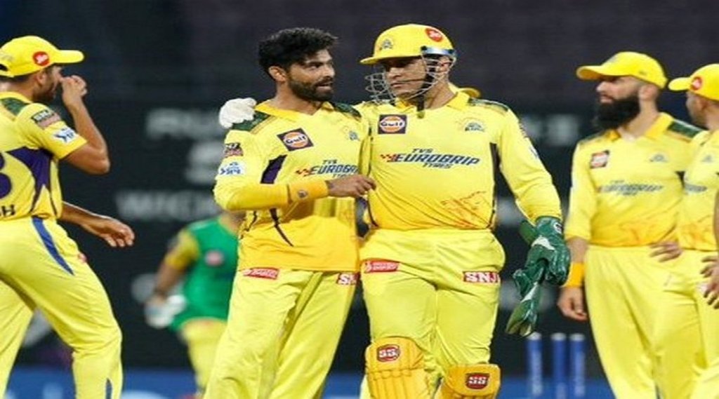 रवींद्र जडेजा और एमएस धोनी। (फोटो - सीएसके ट्विटर)