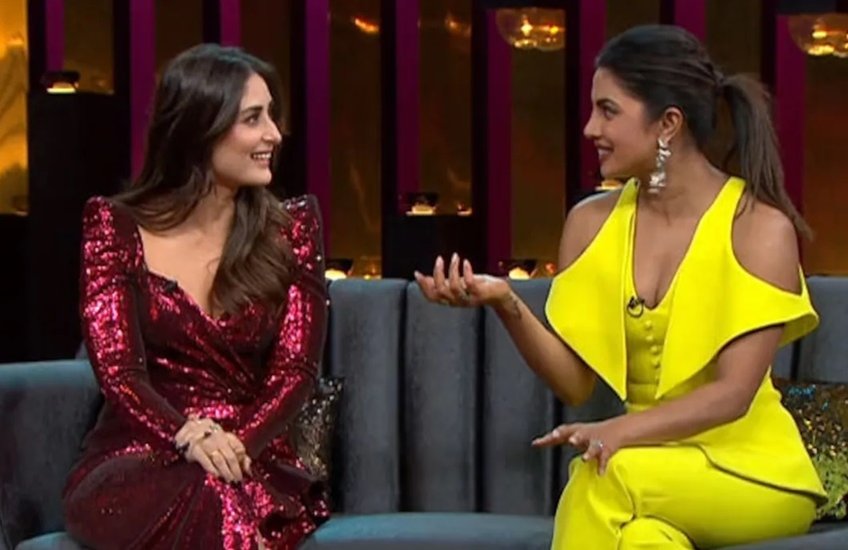 करीना कपूर ने इस शो में प्रियंका&nbsp;चोपड़ा के बात करने के तरीके पर कहा था कि वह बात करने का यह तरीका कहां से लाई हैं, इस पर प्रियंका ने कहा था जहां से करीना के बॉयफ्रेंड सैफ लाए हैं। उस वक्त सैफ और करीना की शादी नहीं हुई थी।