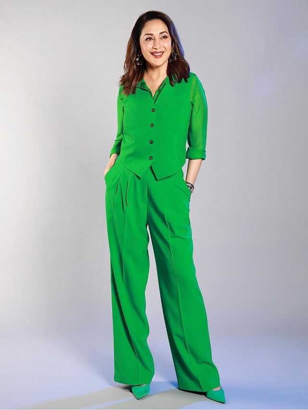 MADHURI DIXIT IN GREEN SUMMER LOOK