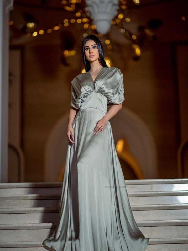 MOUNI ROY IN STYLISH GOWN