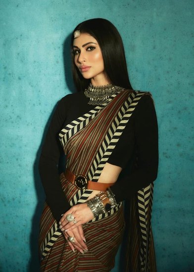 पहले भी मौनी कई बार साड़ी में तस्वीरें शेयर कर चुकी हैं और उनके फैंस को उनकी यह तस्वीरें काफी पसंद आती हैं।