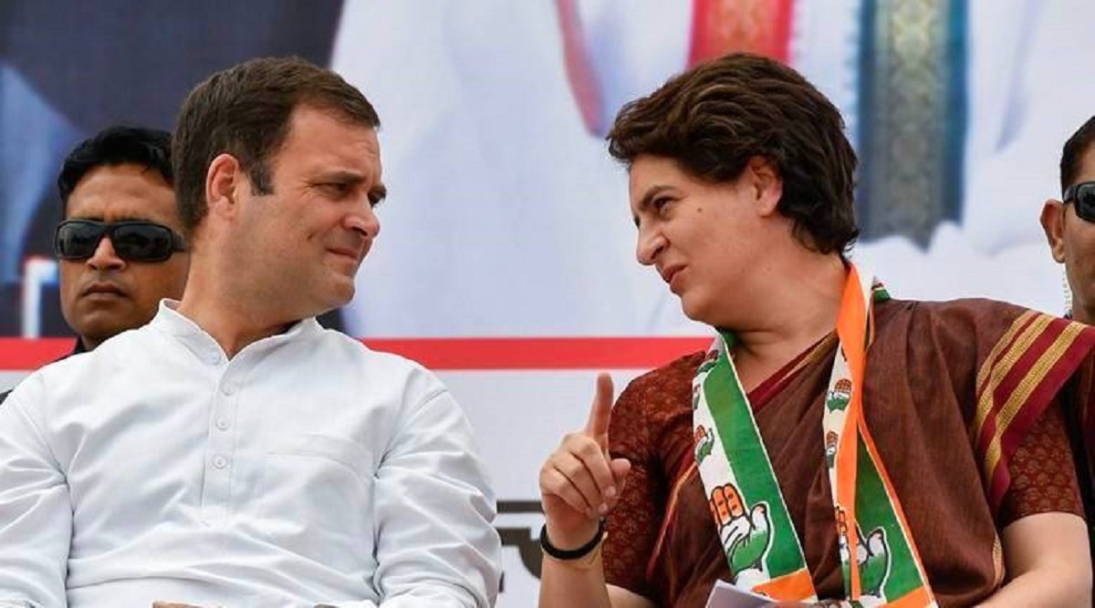 Rahul Gandhi and Priyanka Gandhi