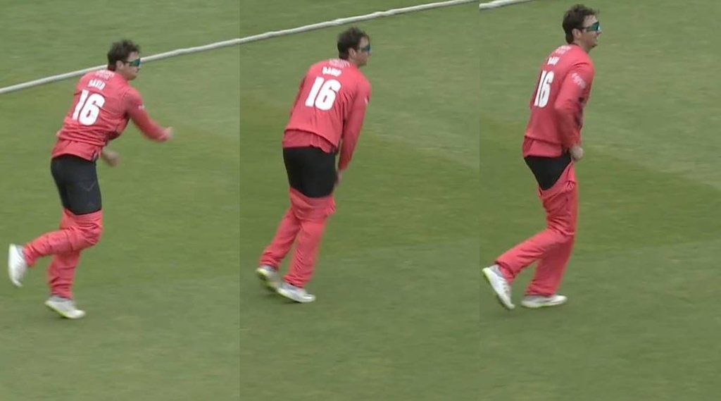 Tim David IPL 2022 Mumbai Indians Pant came off Watch Video
