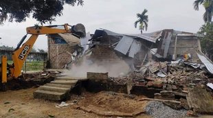 assam bulldozer, assam police,