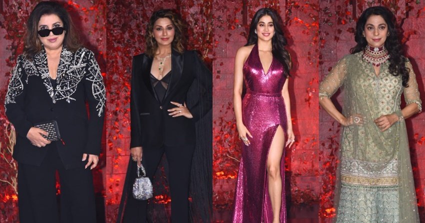 फराह खान, सोनाली बेंद्रे, जाह्नवी कपूर और जूही चावला।