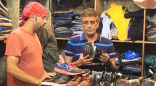 Asad Rauf working at his shop in Landa Bazaar Lahore