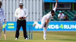 Ind vs Eng Jasprit Bumrah bowls during the warm-up match against Leicestershire