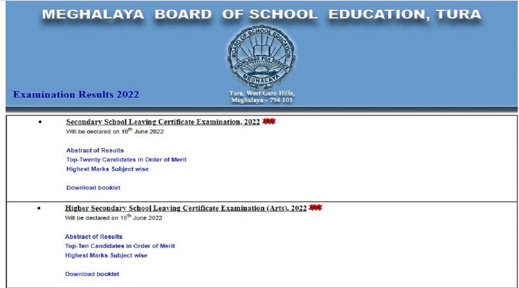 MBOSE SSLC 10th Result 2022, MBOSE SSLC Result 2022, MBOSE 10th Result 2022