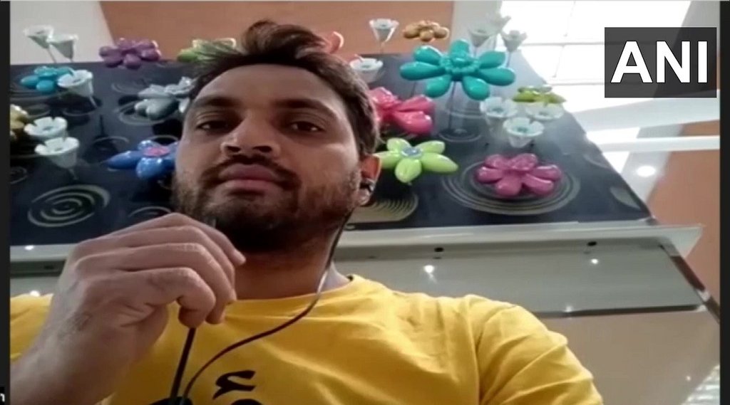 पैरा तैराक मोहम्मद शम्स आलम शेख। (फोटो- एएनआई)