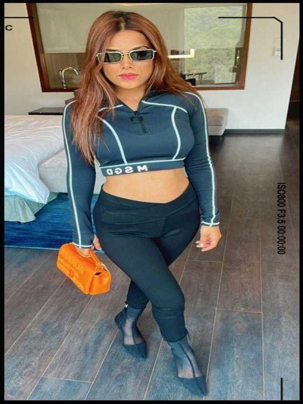 NIA SHARMA IN ACTIVE WEAR - NEW LOOK