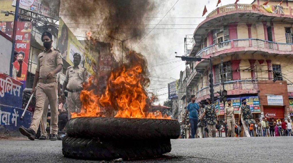 Protest in Protest over Agnipath