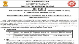 -RRB NTPC CBT 2 Answer Key,rrb ntpc answer key