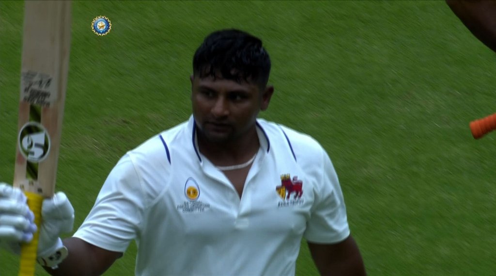 सरफराज खान। (फोटो - बीसीसीआई ट्विटर)